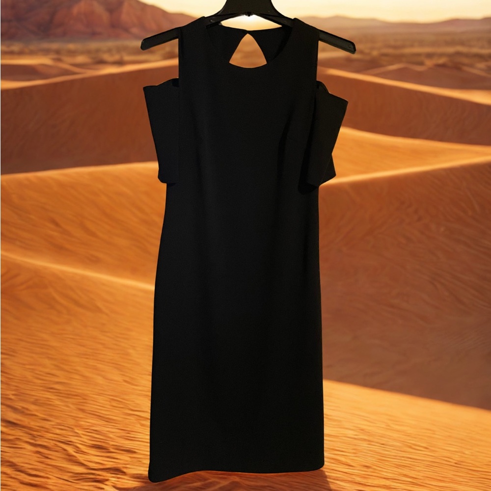 Little Chic Black Backless Dress